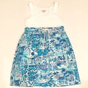 Lilly Pulitzer Fresh Catch Toile Nettie Dress - S